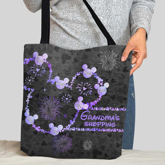 Grandma's Shopping - Personalized Mother's Day Grandma Tote Bag