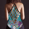 Salty Lil&#39; Beach - Turtle Cross Tank Top