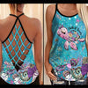 Salty Lil&#39; Beach - Turtle Cross Tank Top