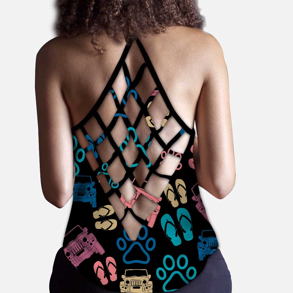 See Me Topless Car Cross Tank Top