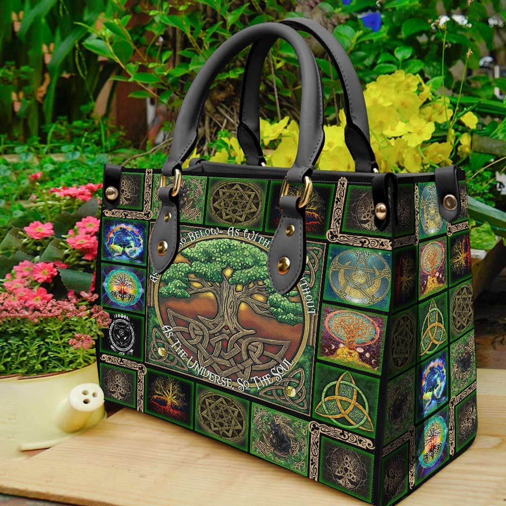 Earth Witch - Personalized Witch Leather Handbag