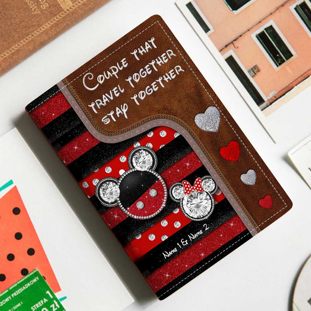 Couple That Travel Together Stay Together - Personalized Mouse Passport Holder