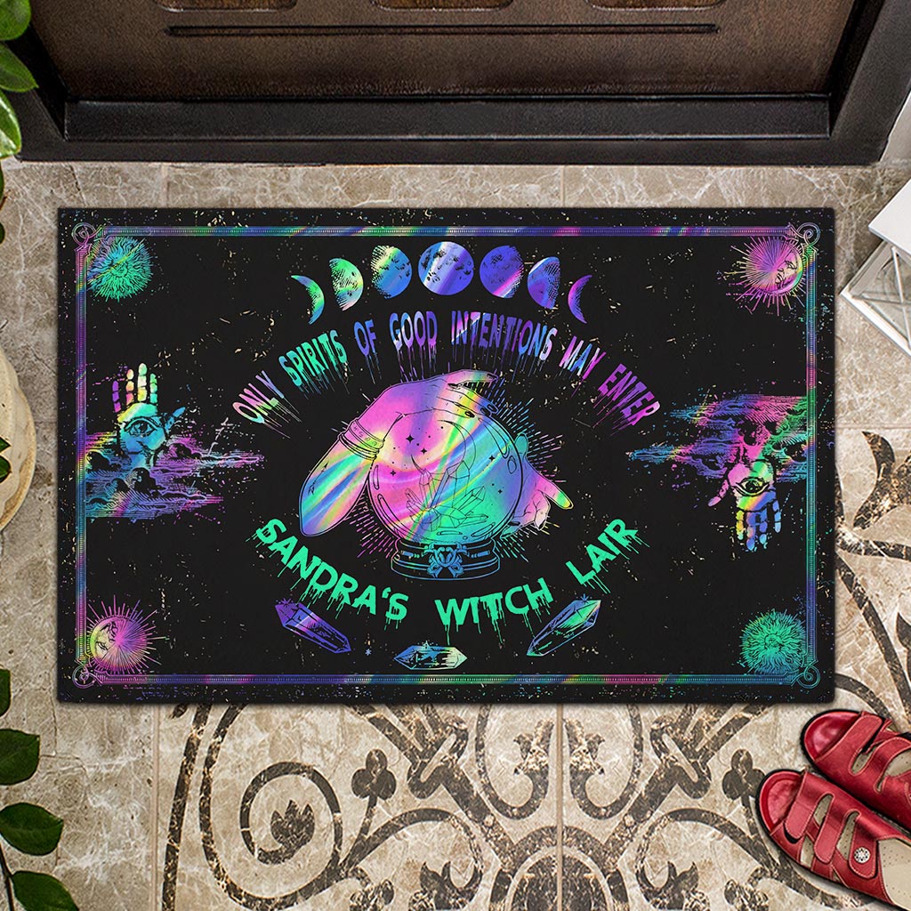 Only Spirits Of Good Intentions May Enter - Witch Personalized Doormat