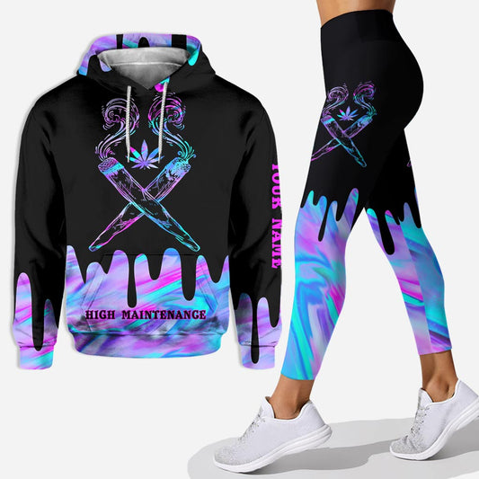 High Maintenance - Personalized Weed Hoodie And Leggings