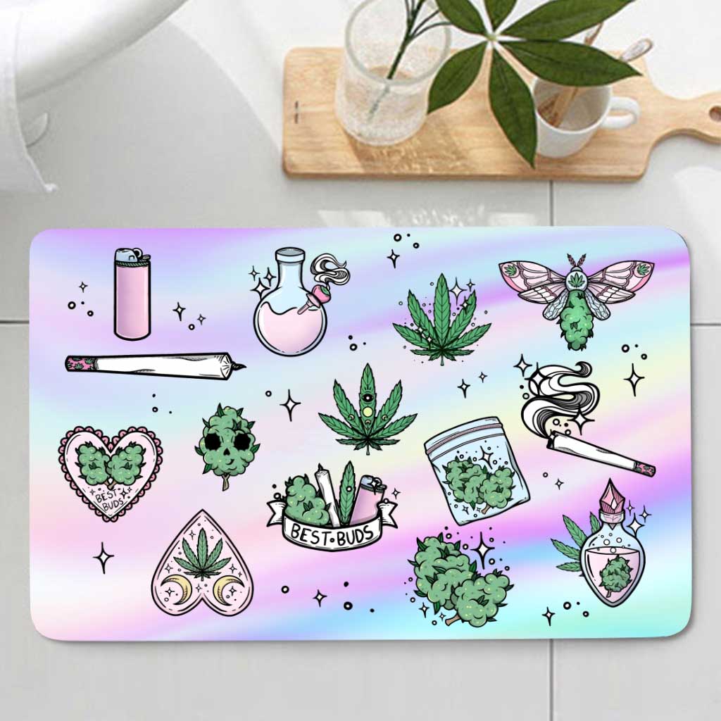 Get High Leaf - Weed Bathroom Curtain & Mats Set