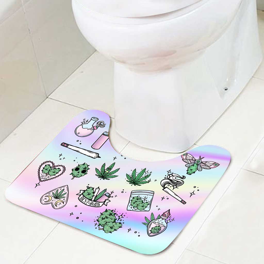 Get High Leaf - Weed Bathroom Curtain & Mats Set