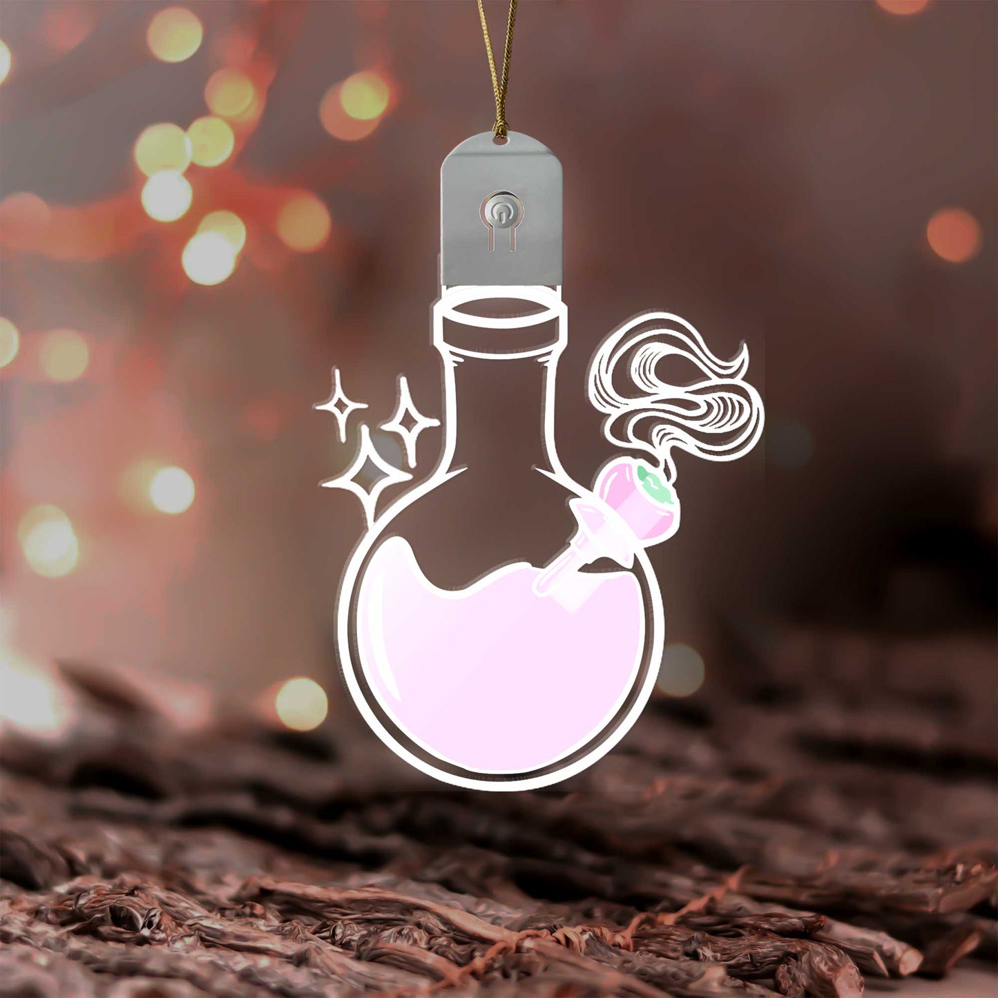 Get High Leaf - Personalized Christmas Weed Shaped Led Acrylic Ornament