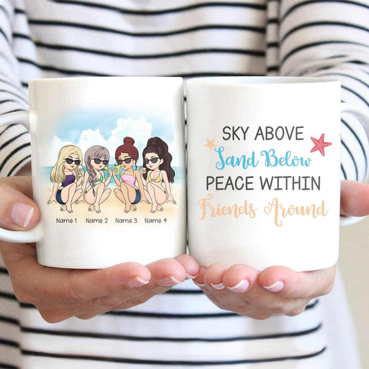 Sky Above Sand Below - Personalized Bestie Mug