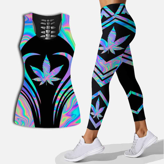 Dope Soul - Weed Hollow Tank Top and Leggings
