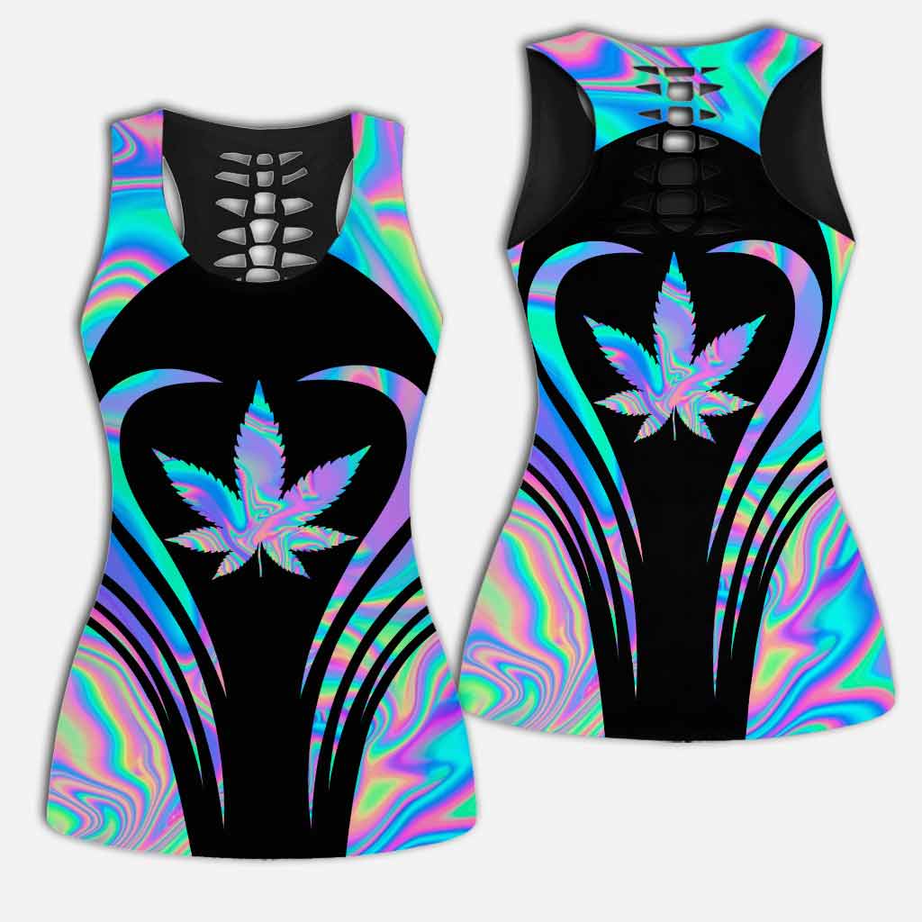 Dope Soul - Weed Hollow Tank Top and Leggings