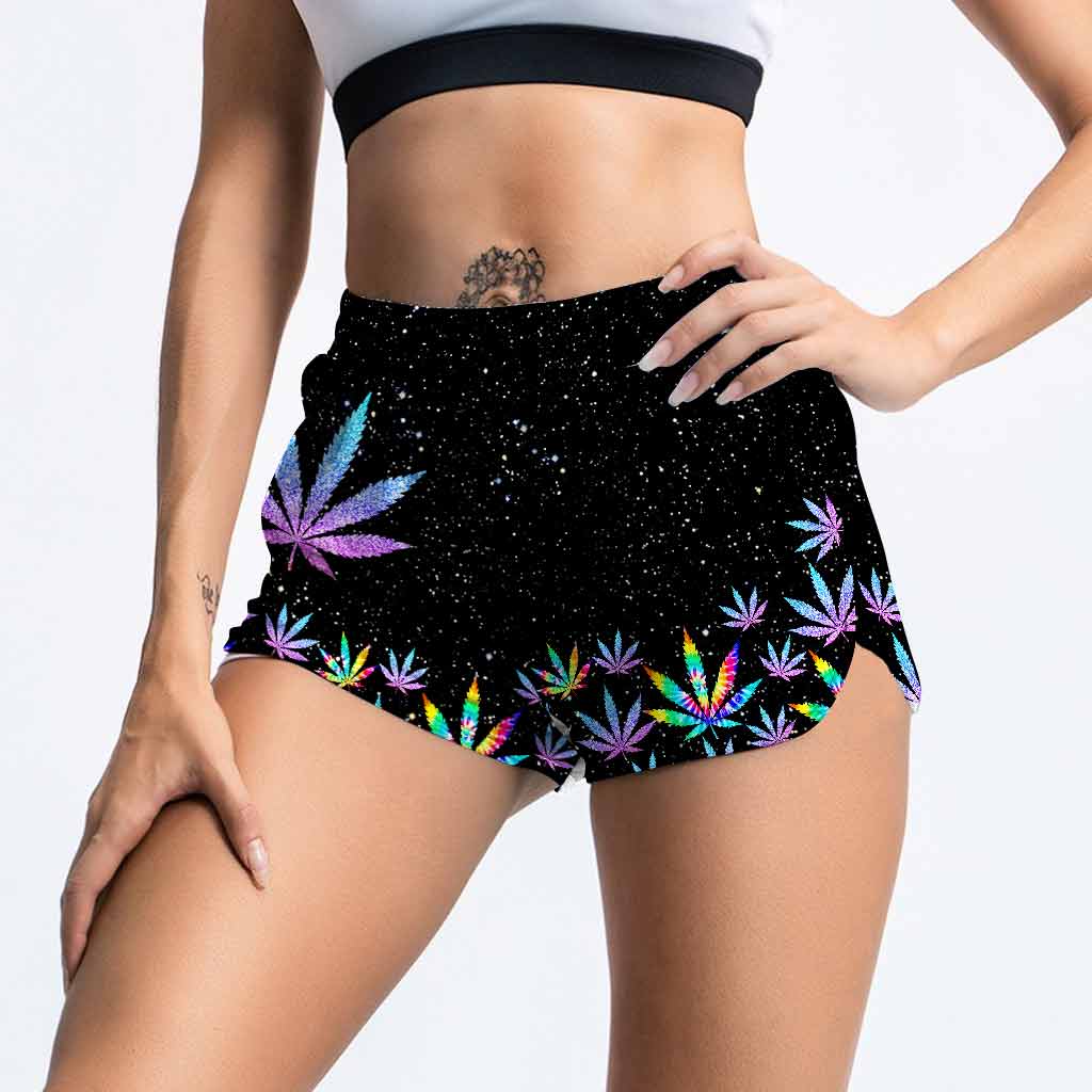 Roll Me A Blunt And Tell Me I'm Pretty - Weed Hollow Tank Top and Women Shorts