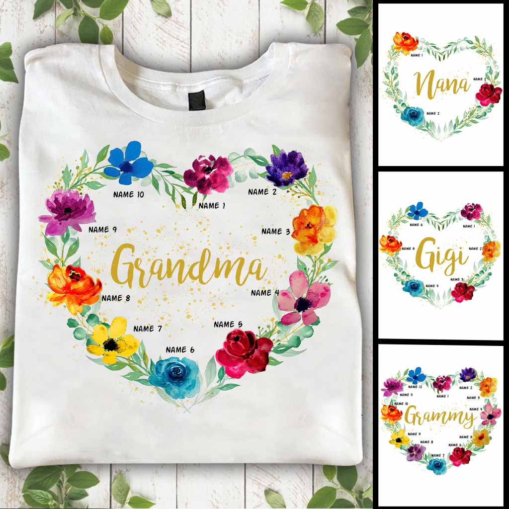 Grandma - Personalized Grandma T-shirt and Hoodie