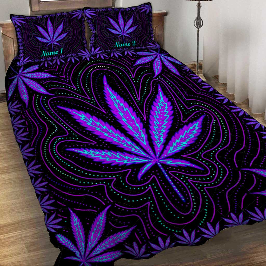 Dope Souls - Personalized Weed Quilt Set