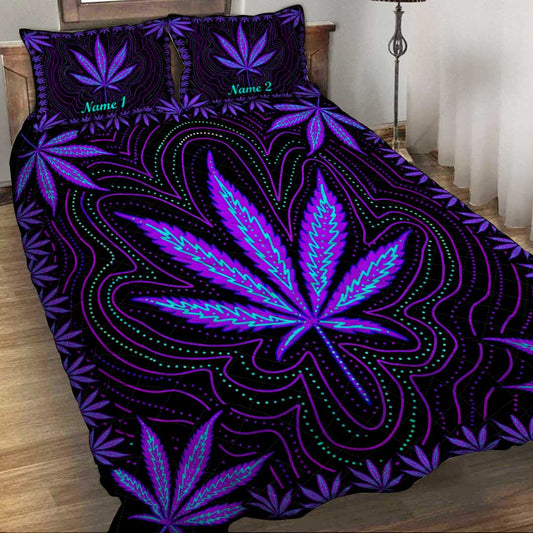 Dope Souls - Personalized Weed Quilt Set