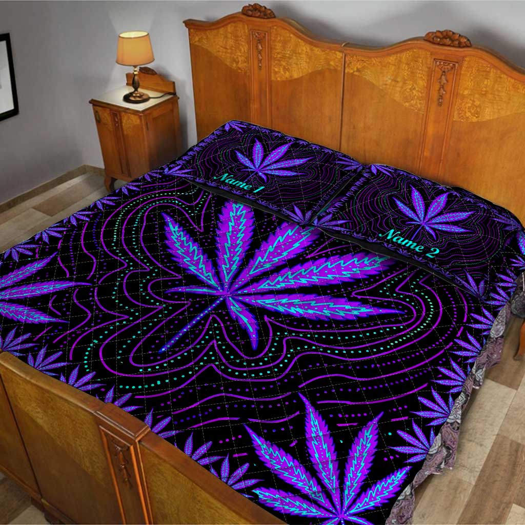 Dope Souls - Personalized Weed Quilt Set