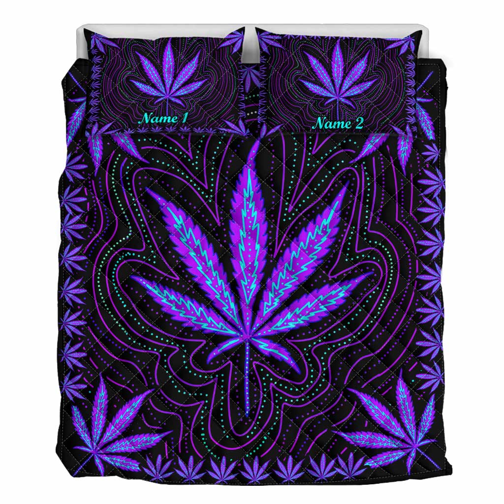 Dope Souls - Personalized Weed Quilt Set