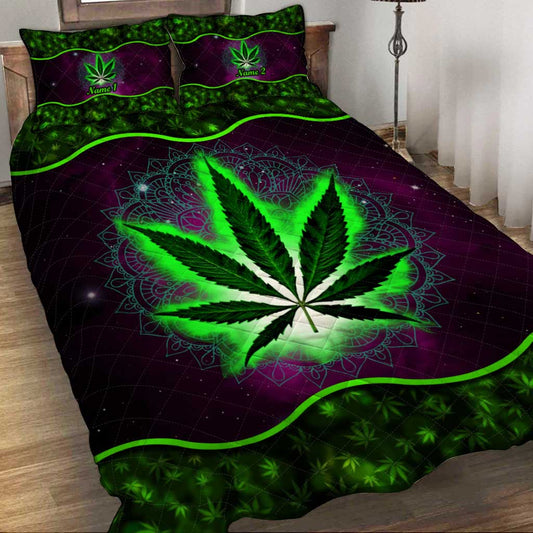 Dope Souls - Personalized Weed Quilt Set