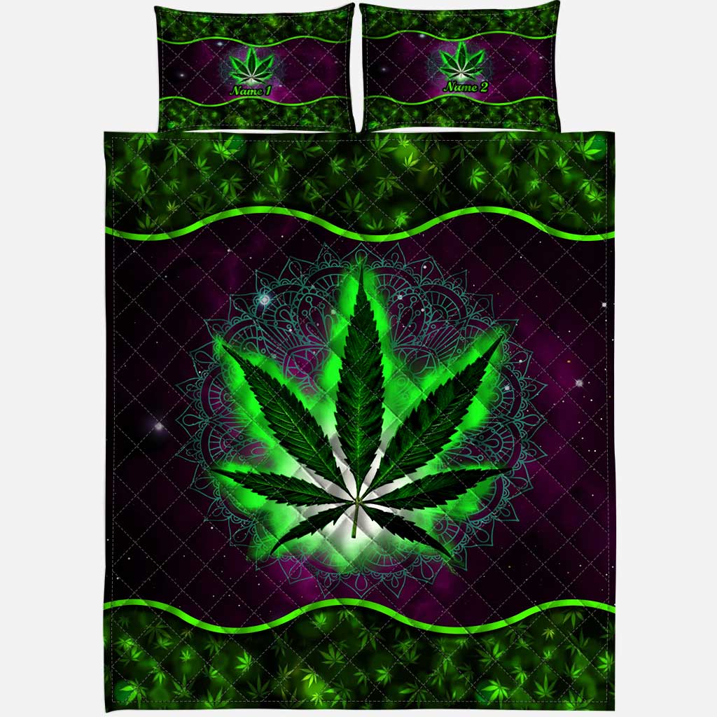 Dope Souls - Personalized Weed Quilt Set