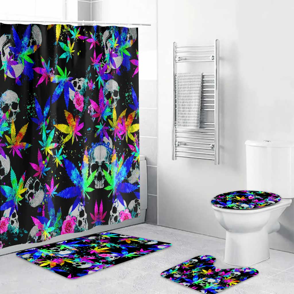 Dope Soul - Weed Bathroom Curtain & Mats Set