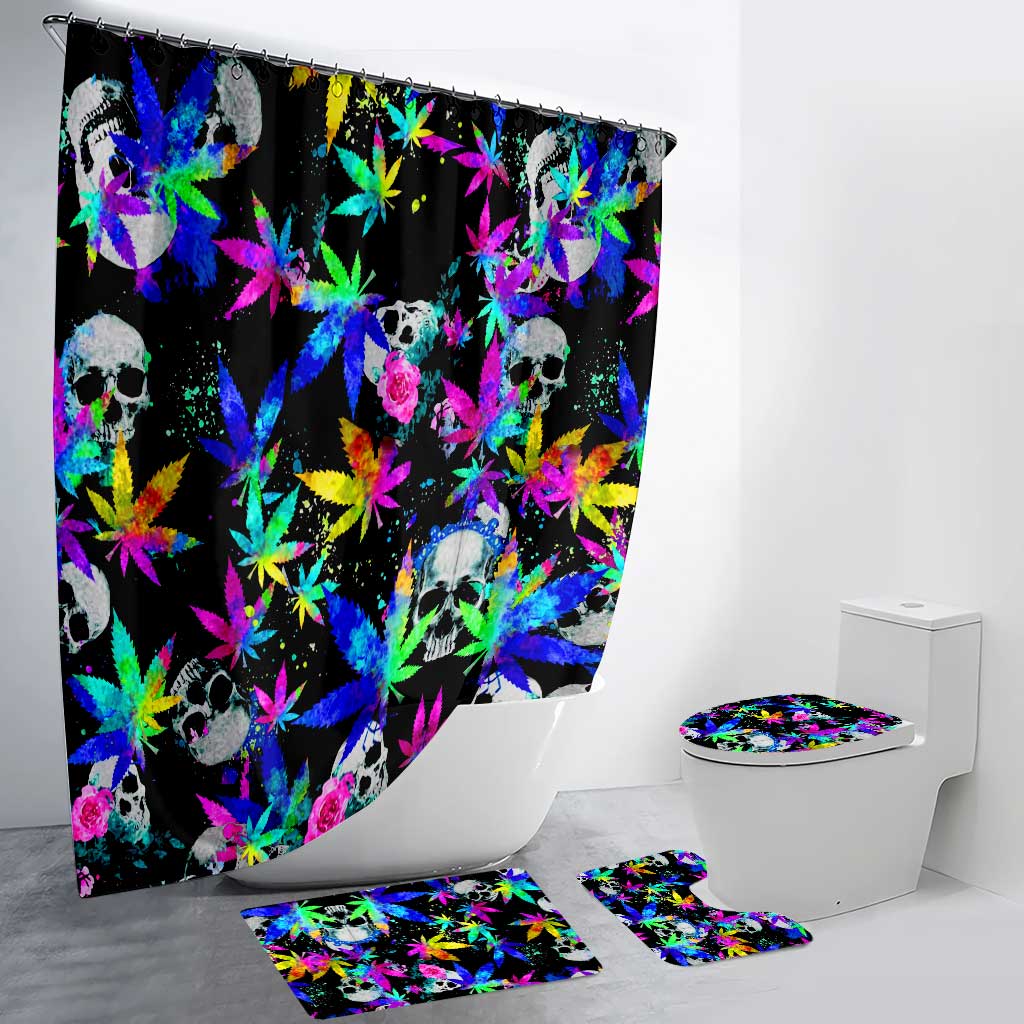 Dope Soul - Weed Bathroom Curtain & Mats Set