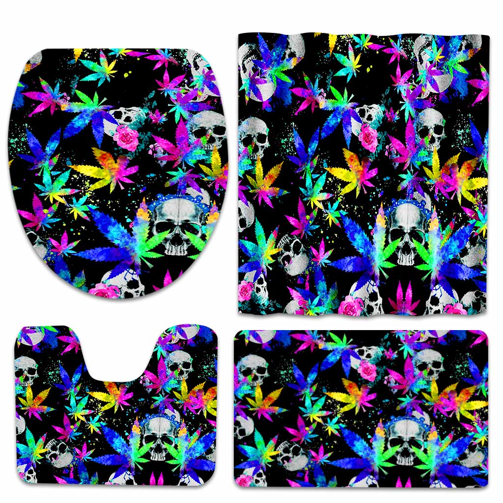 Dope Soul - Weed Bathroom Curtain & Mats Set