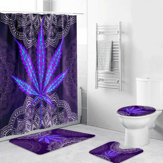 Dope Soul - Weed Bathroom Curtain & Mats Set