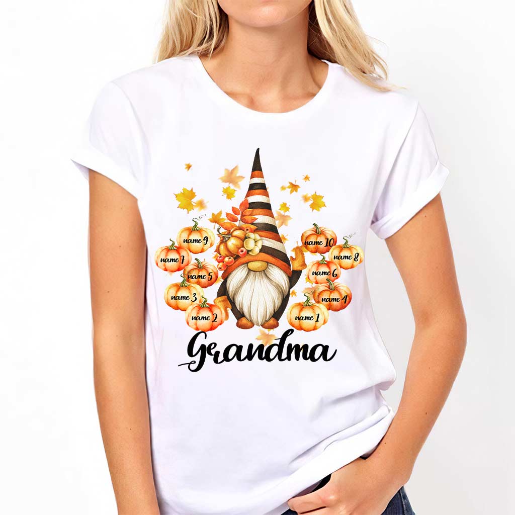 Grandma - Personalized Fall Grandma T-shirt and Hoodie