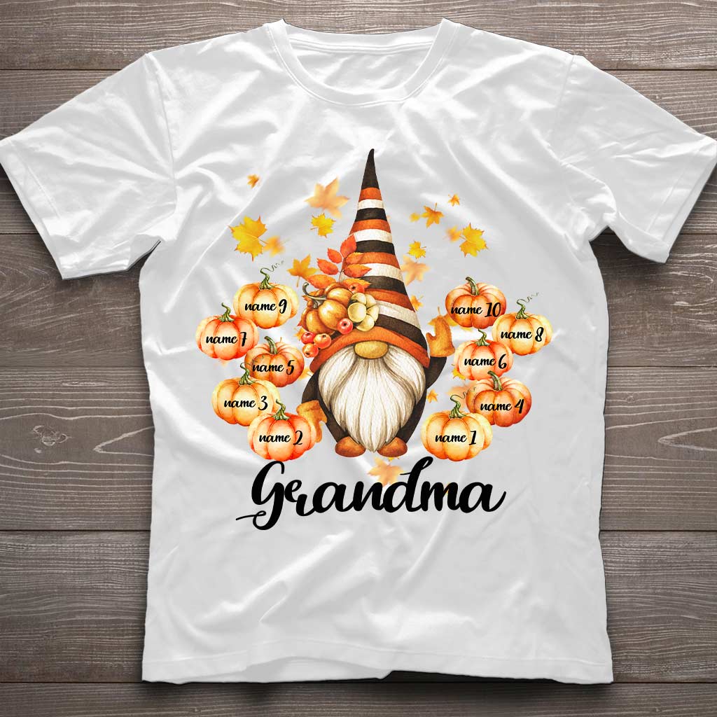 Grandma - Personalized Fall Grandma T-shirt and Hoodie