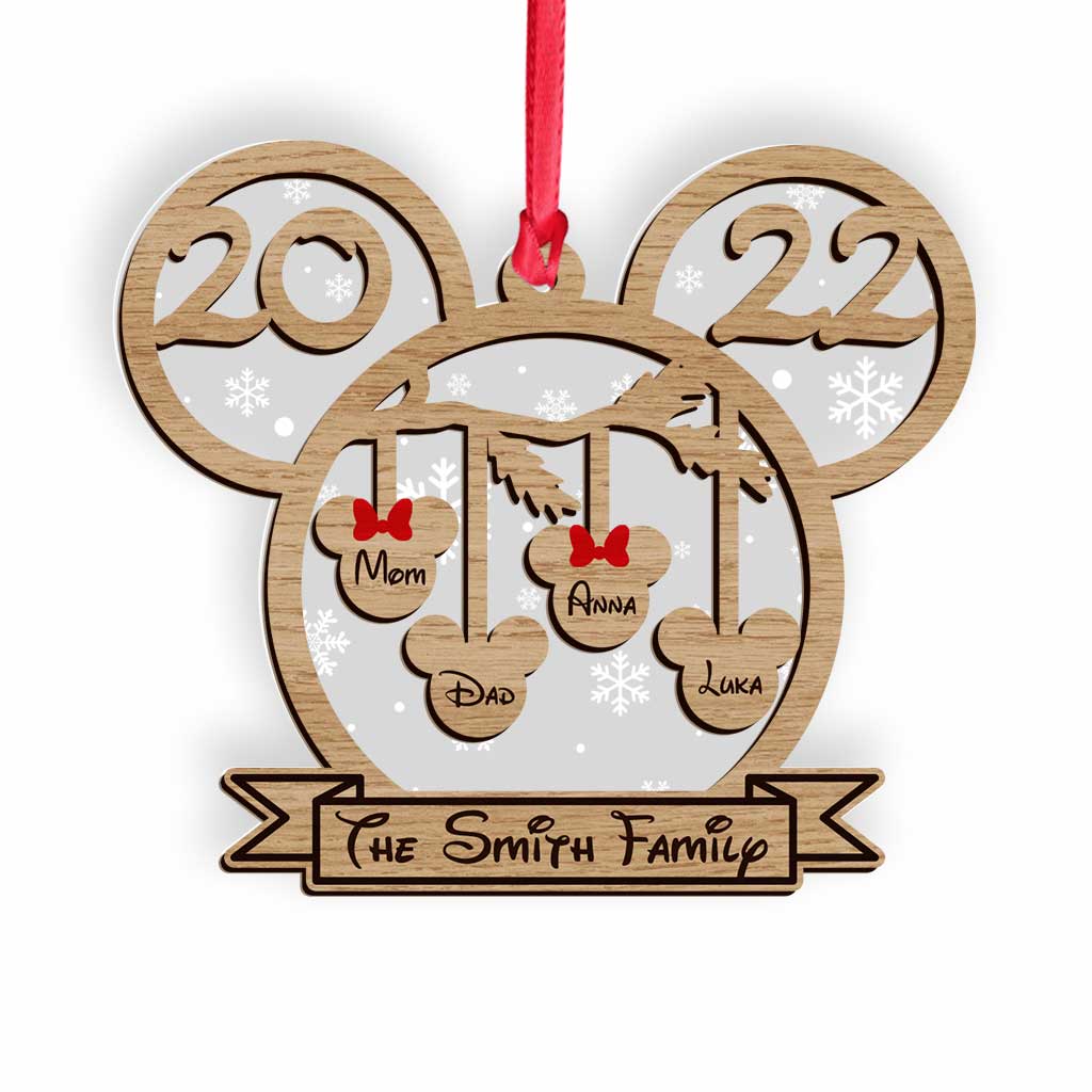 Magical Family - Personalized Christmas Mouse Layers Mix Ornament