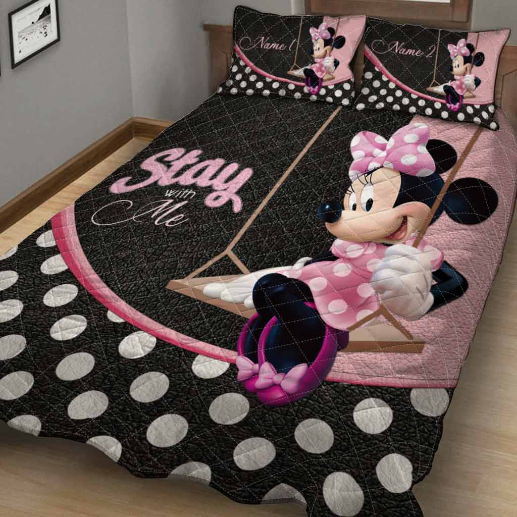 Stay With Me - Personalized Mouse Quilt Set
