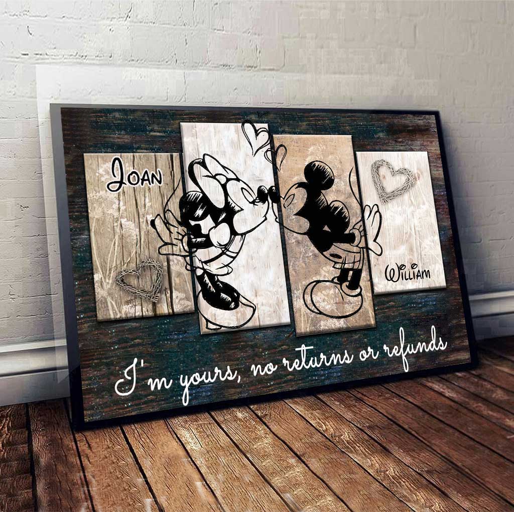 I'm Yours - Personalized Couple Mouse Canvas And Poster