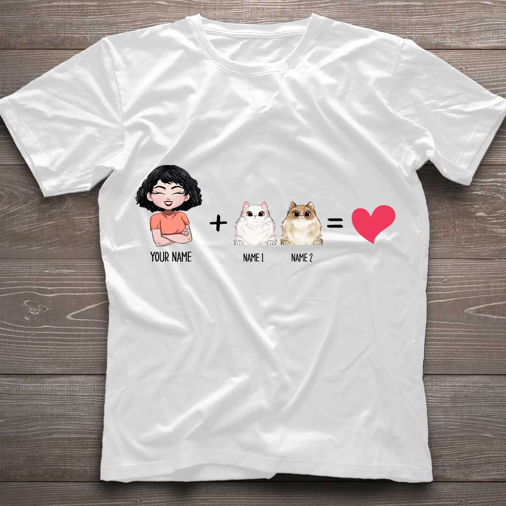 Me With The Cats - Personalized Cat T-shirt and Hoodie