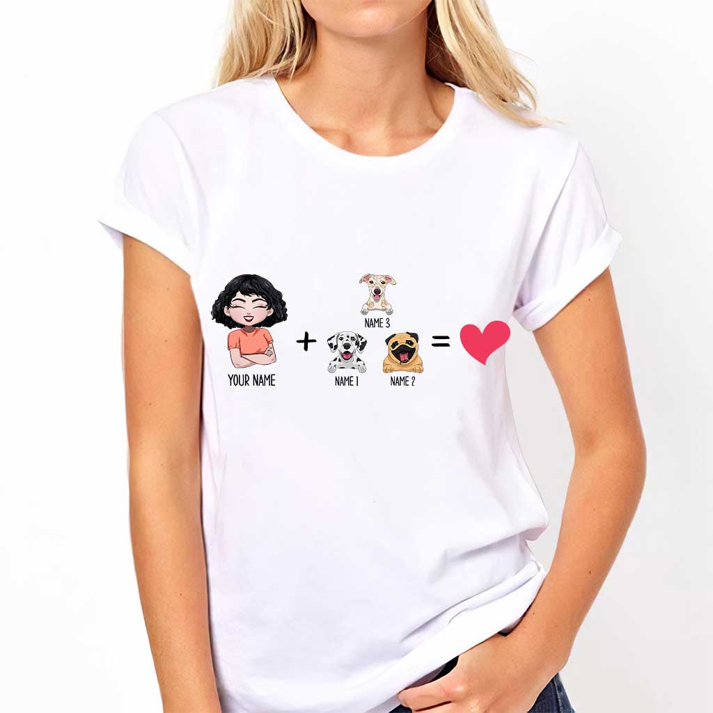Me With The Dogs - Personalized Dog T-shirt and Hoodie