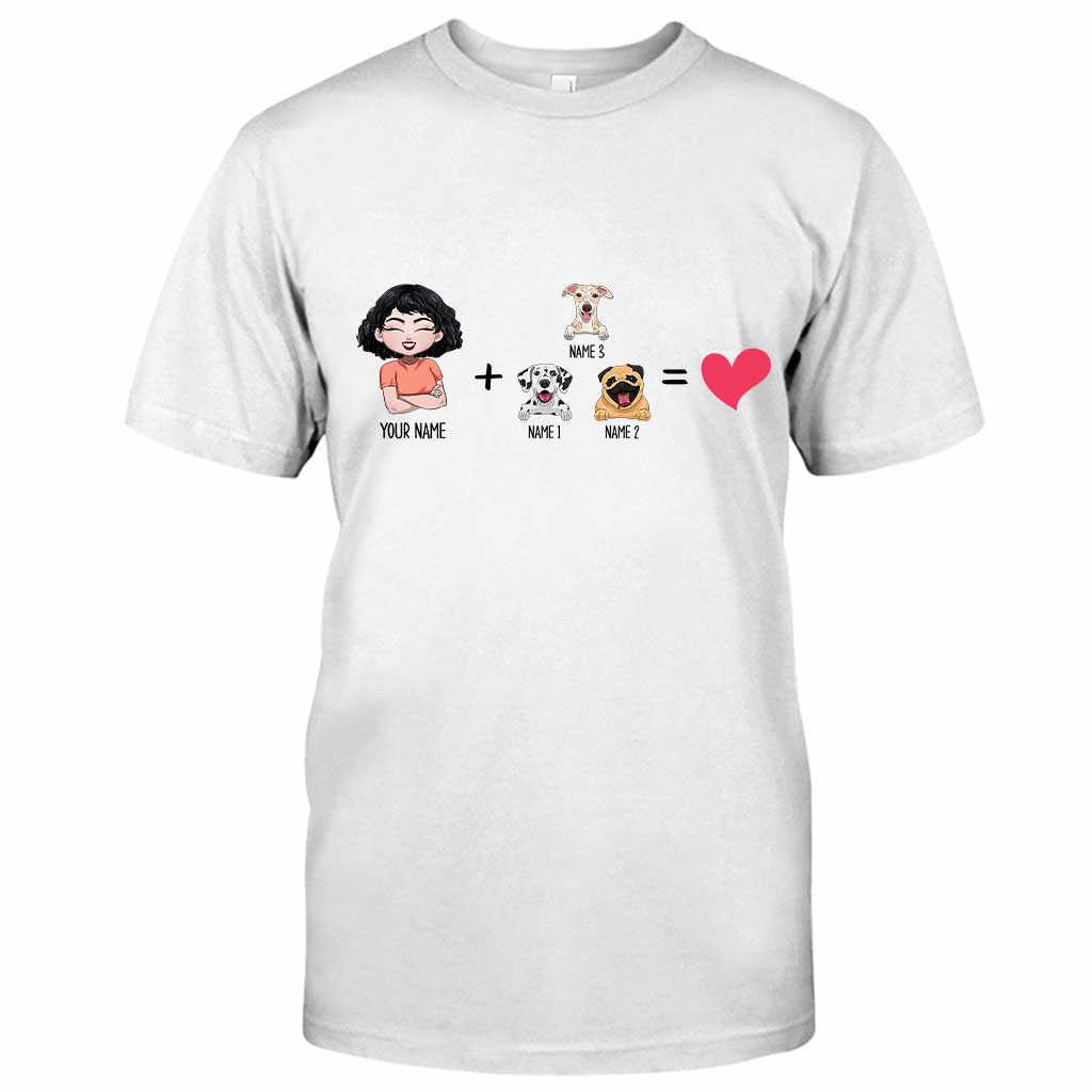Me With The Dogs - Personalized Dog T-shirt and Hoodie