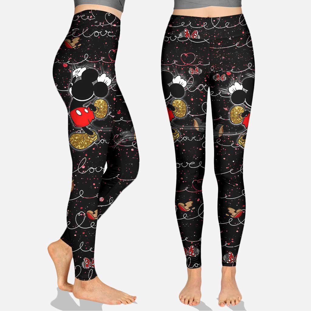 Cute Mouse Ears - Personalized Hollow Tank Top and Leggings
