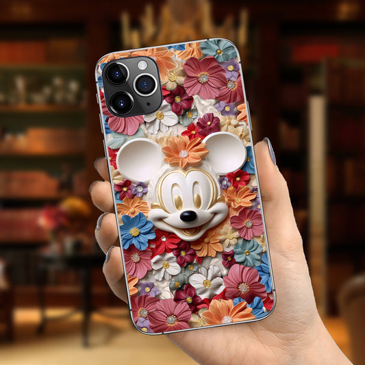 3D Effect Floral Mouse Phone case