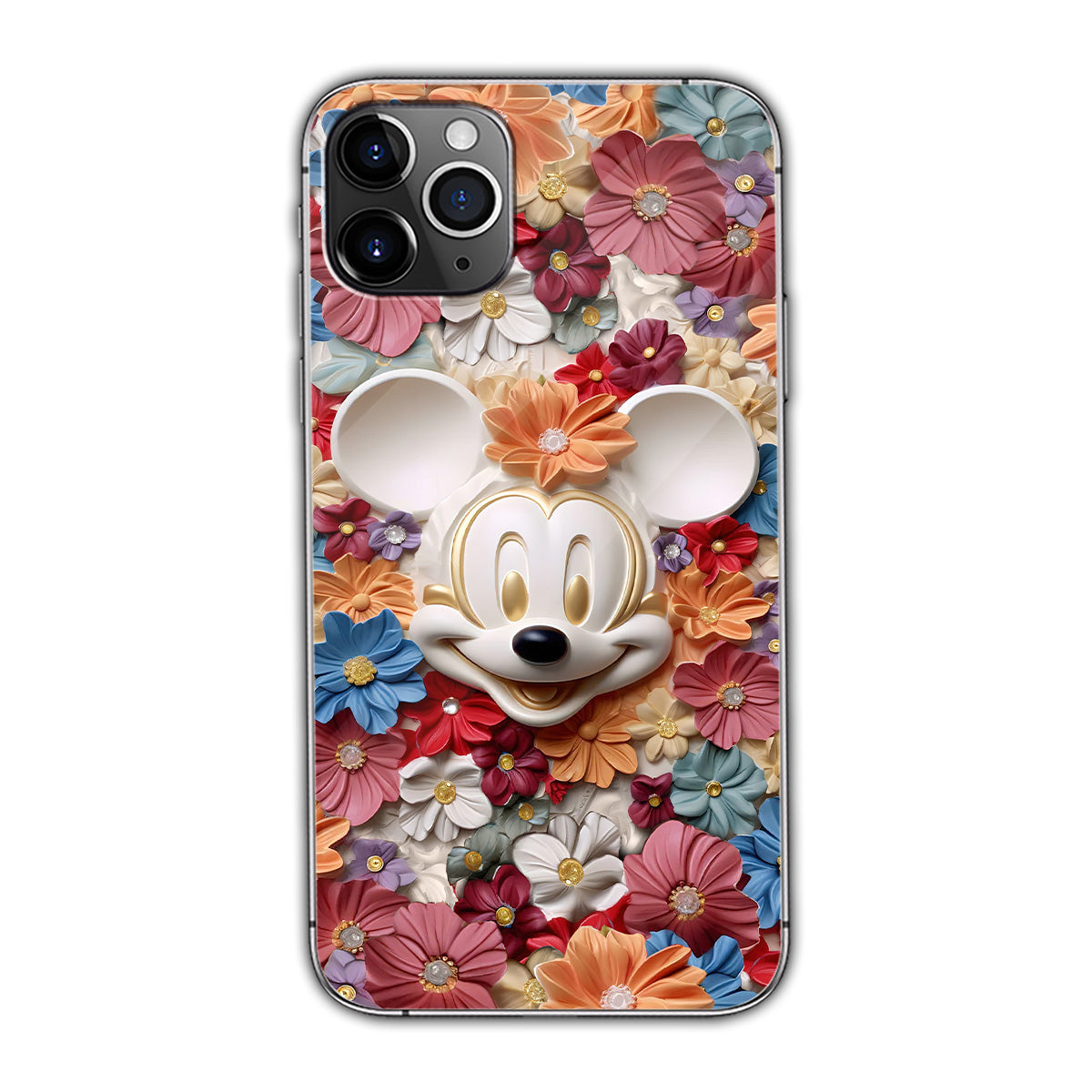 3D Effect Floral Mouse Phone case