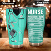 Nurse Nutrition Facts Personalized Tumbler 062021