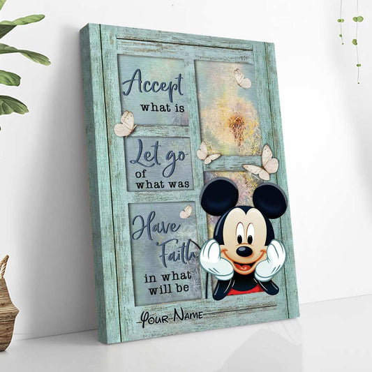 Accept What Is - Personalized Mouse Canvas And Poster