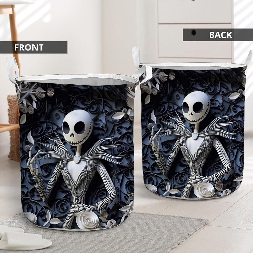 Hello Darkness Nightmare Storage Basket With 3D Effect Pattern