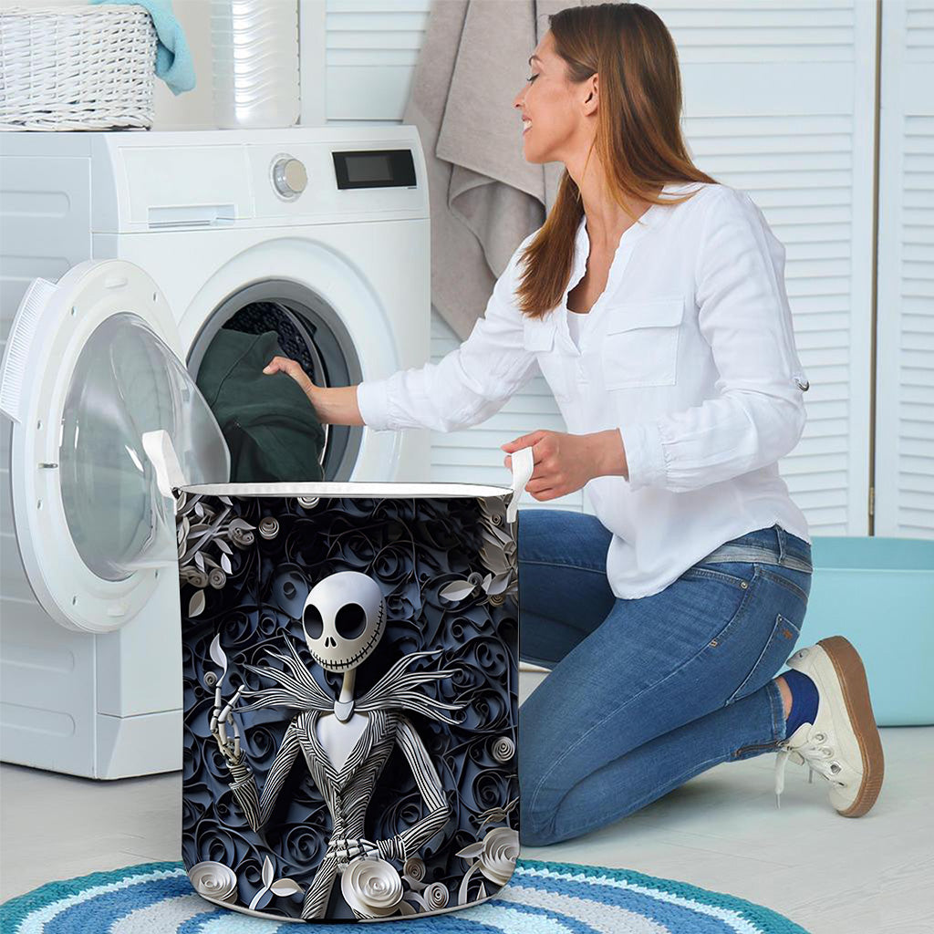 Hello Darkness Nightmare Storage Basket With 3D Effect Pattern