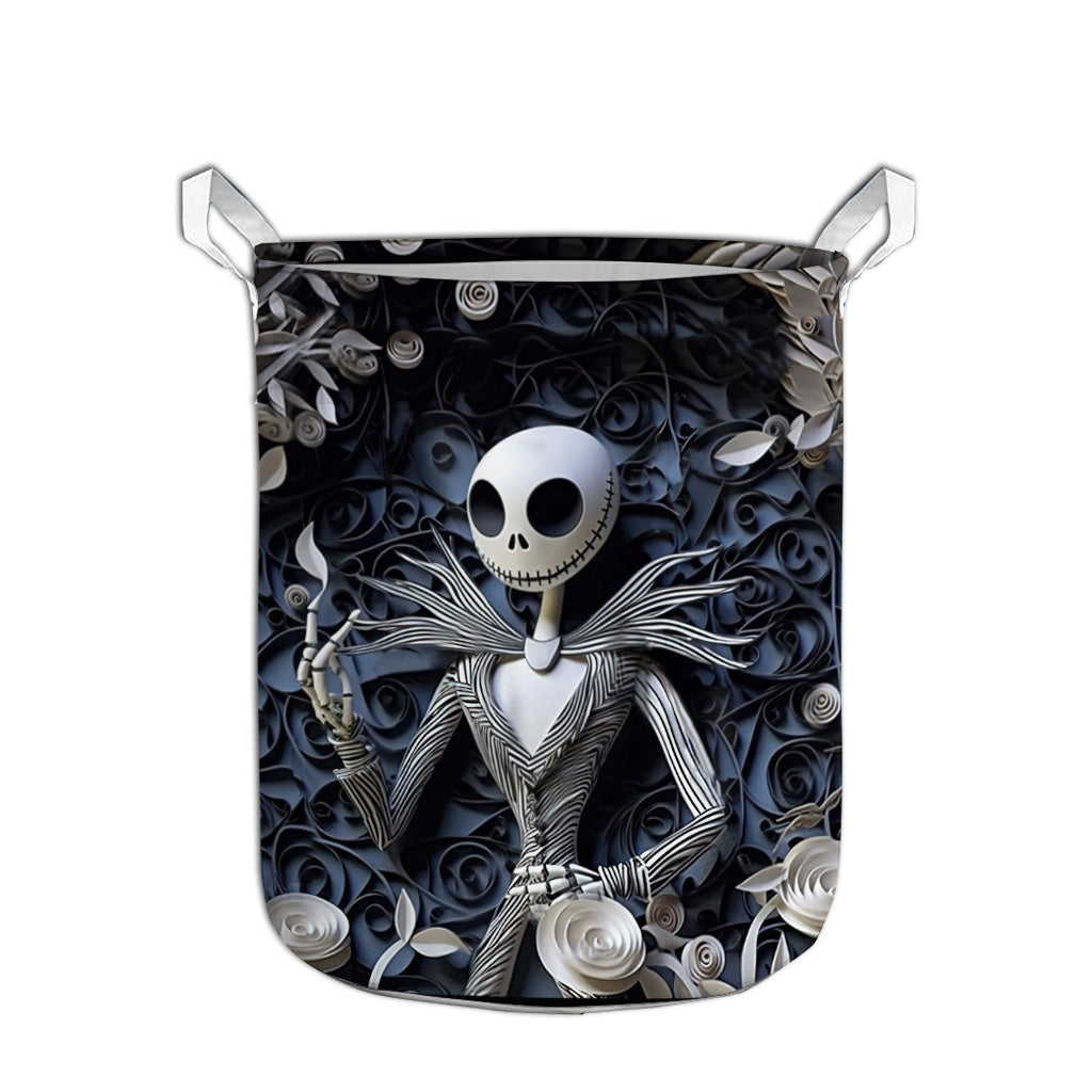 Hello Darkness Nightmare Storage Basket With 3D Effect Pattern