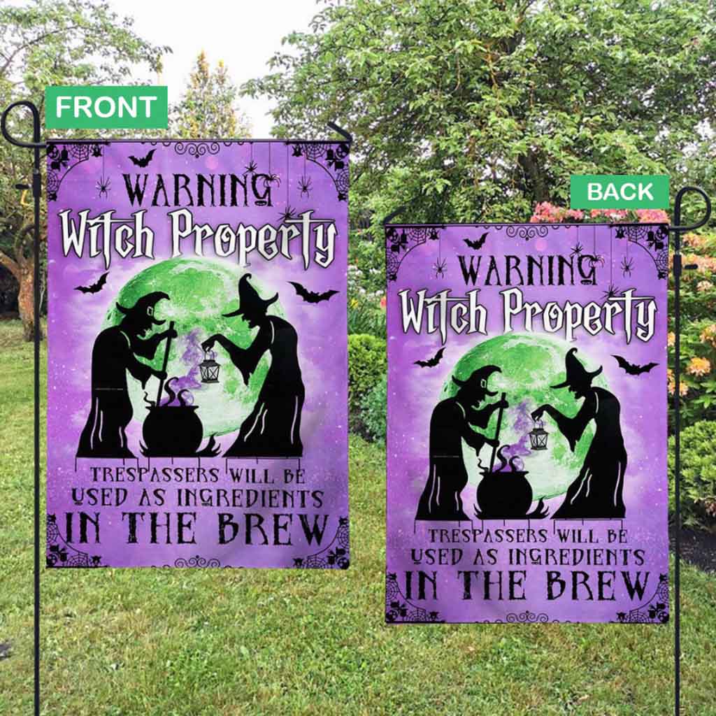 Warning Witch Property Garden Flag 082021
