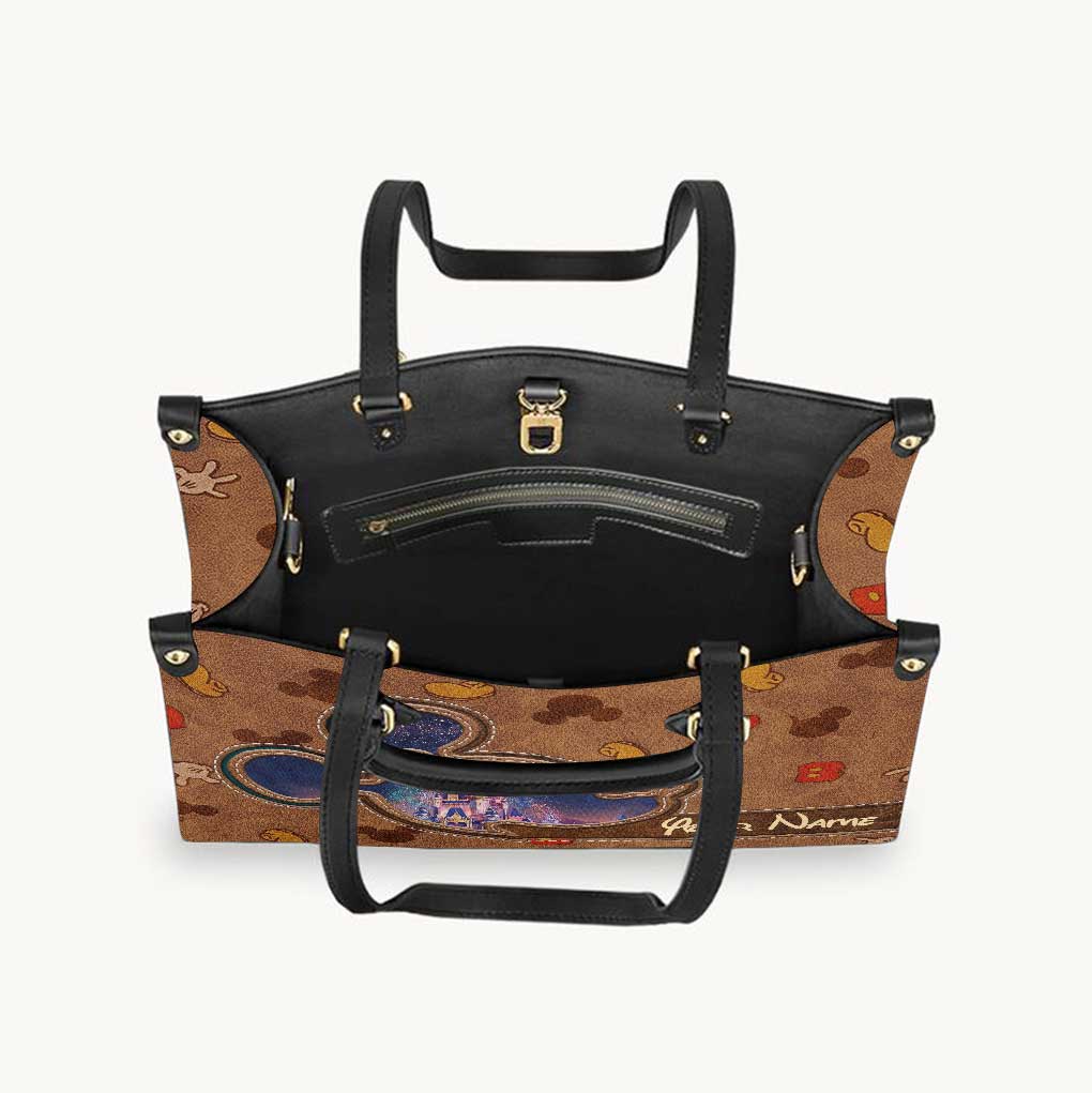 I'm Done Adulting Magic Mouse Ears - Personalized Mouse Leather Handbag & Luggage Cover