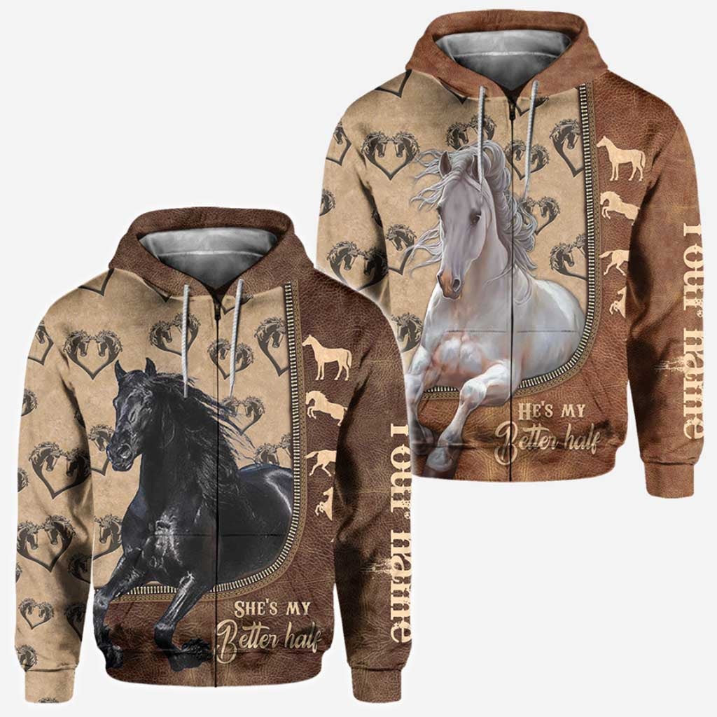 Horse Couple Lover Soul Mate - Personalized All Over T-shirt and Hoodie