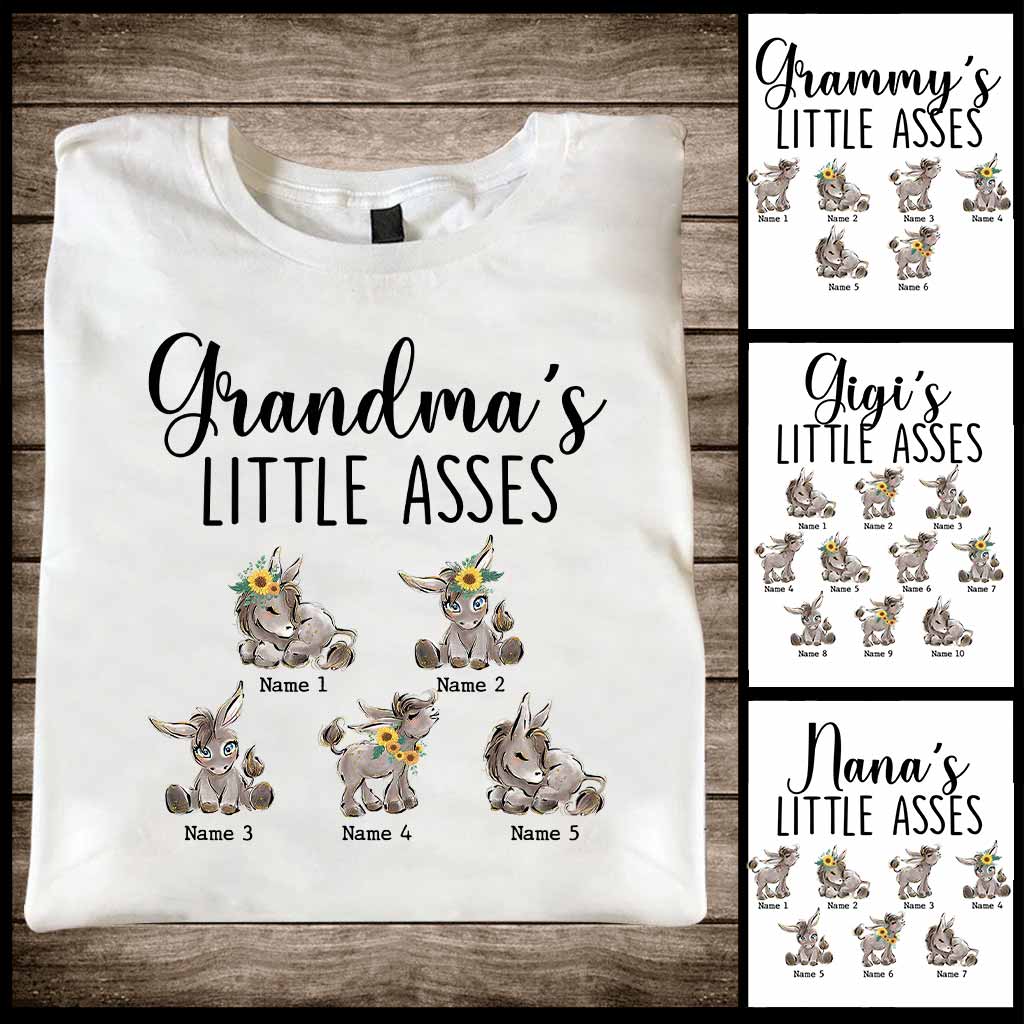 Grandma's Little Cuties - Personalized Mother's Day Grandma T-shirt and Hoodie