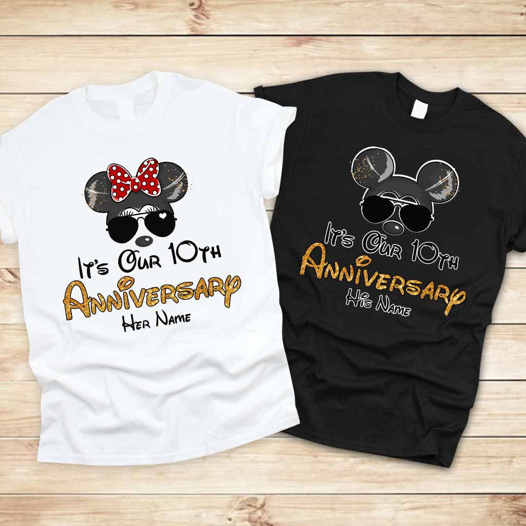 It's Our Anniversary - Personalized Mouse T-shirt and Hoodie