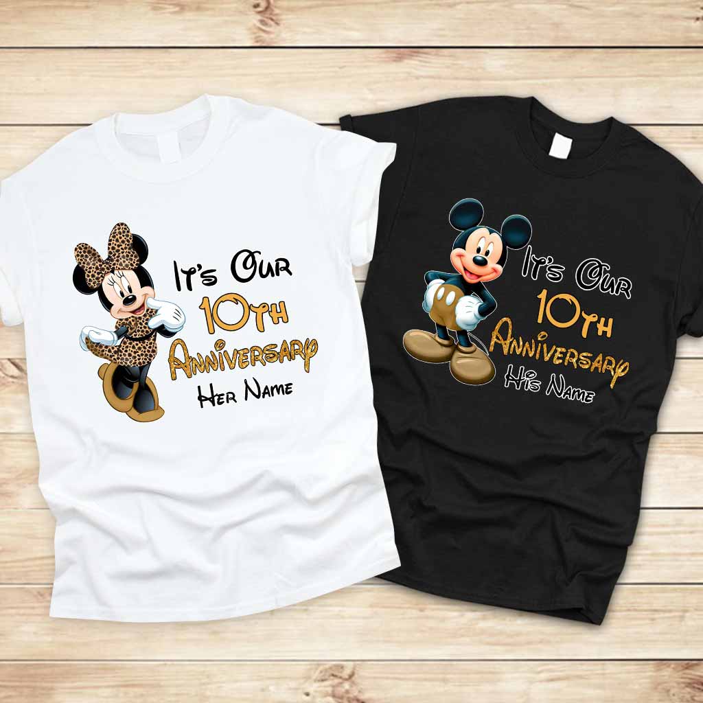 It's Our Anniversary - Personalized Mouse T-shirt and Hoodie