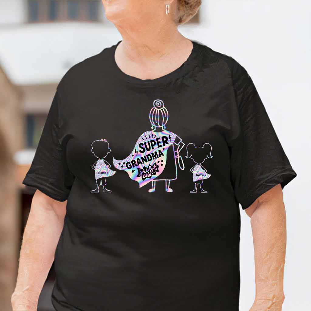 Super Grandma - Personalized Grandma T-shirt and Hoodie
