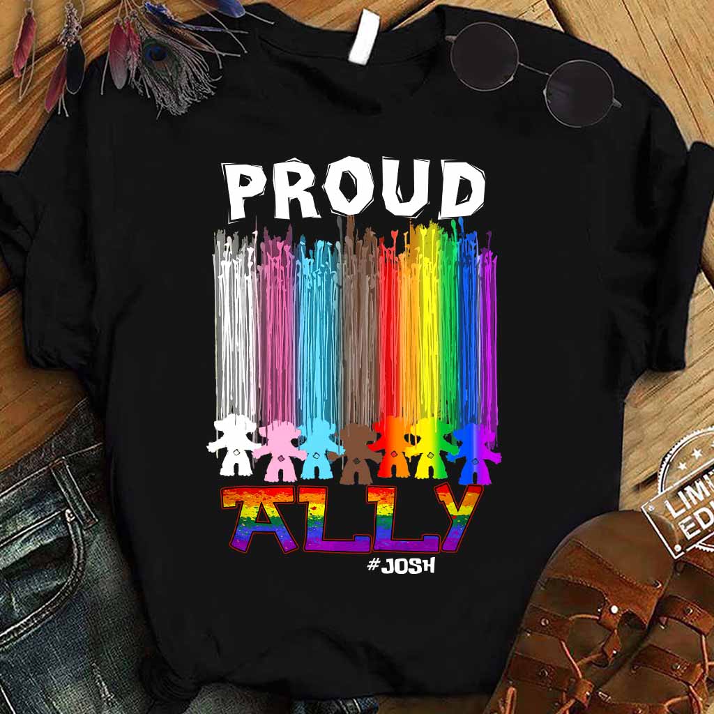 Proud Ally - Personalized LGBT Support T-shirt and Hoodie
